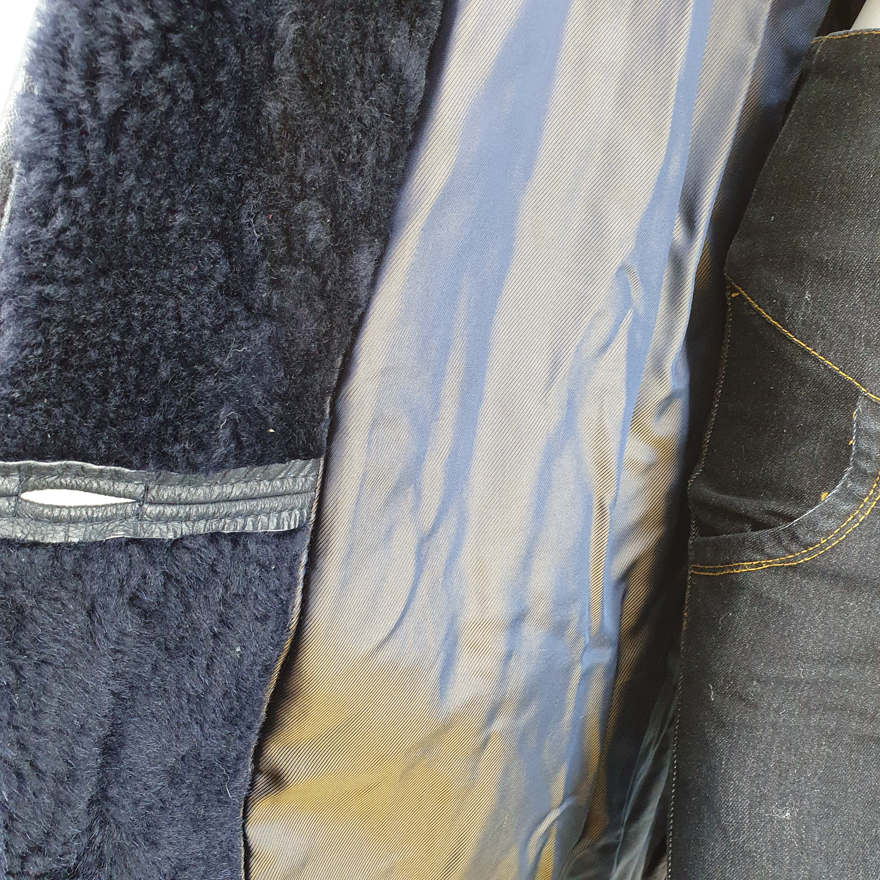 Friitala, half-length hooded leather jacket from the 80s, size 46-48
