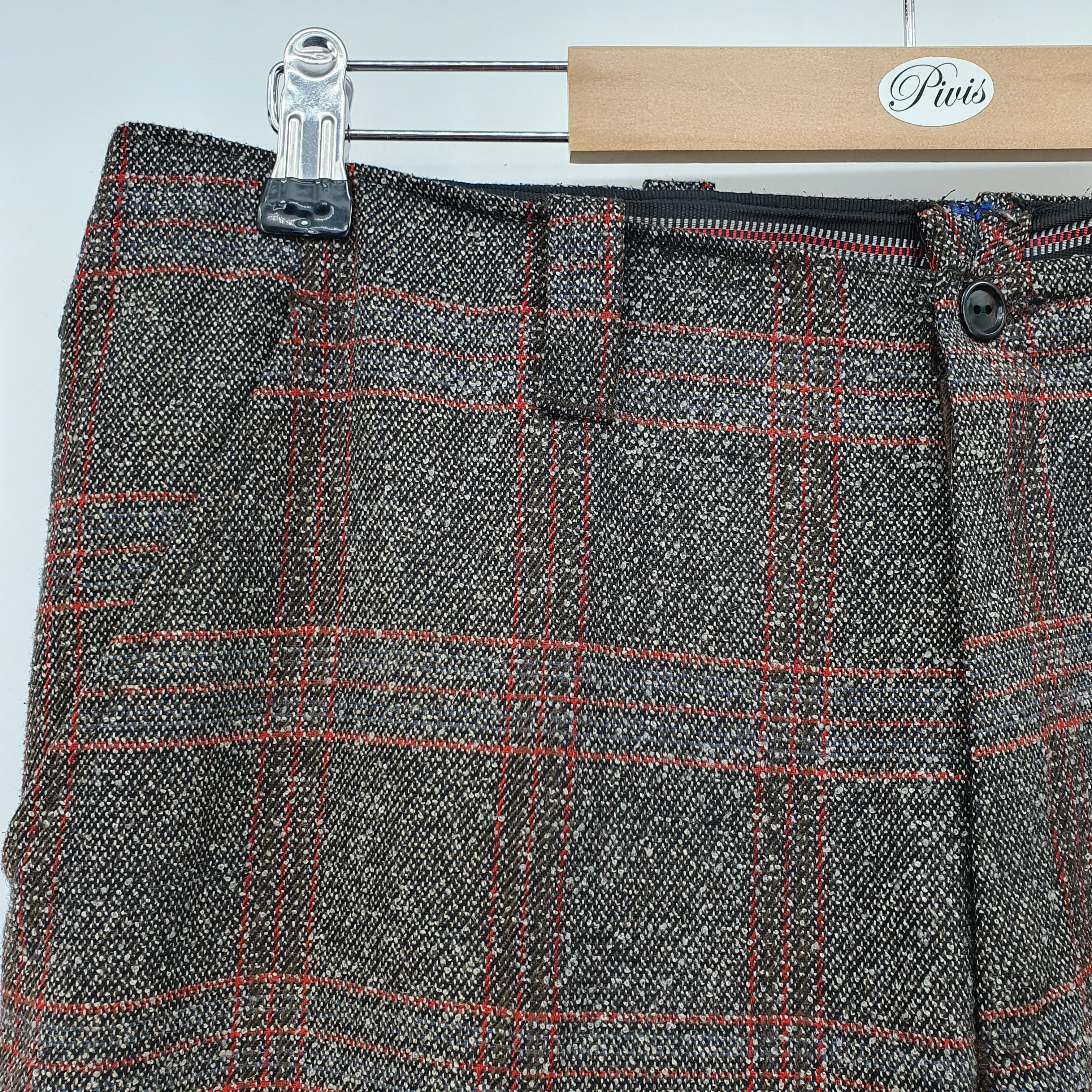Flared wool blend trousers from the 70s, size 40-42