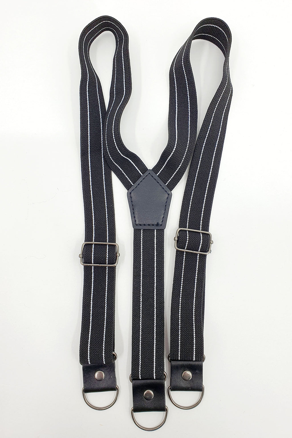 Mustavalkoiset henkselit, Y-malli, unisex-malli