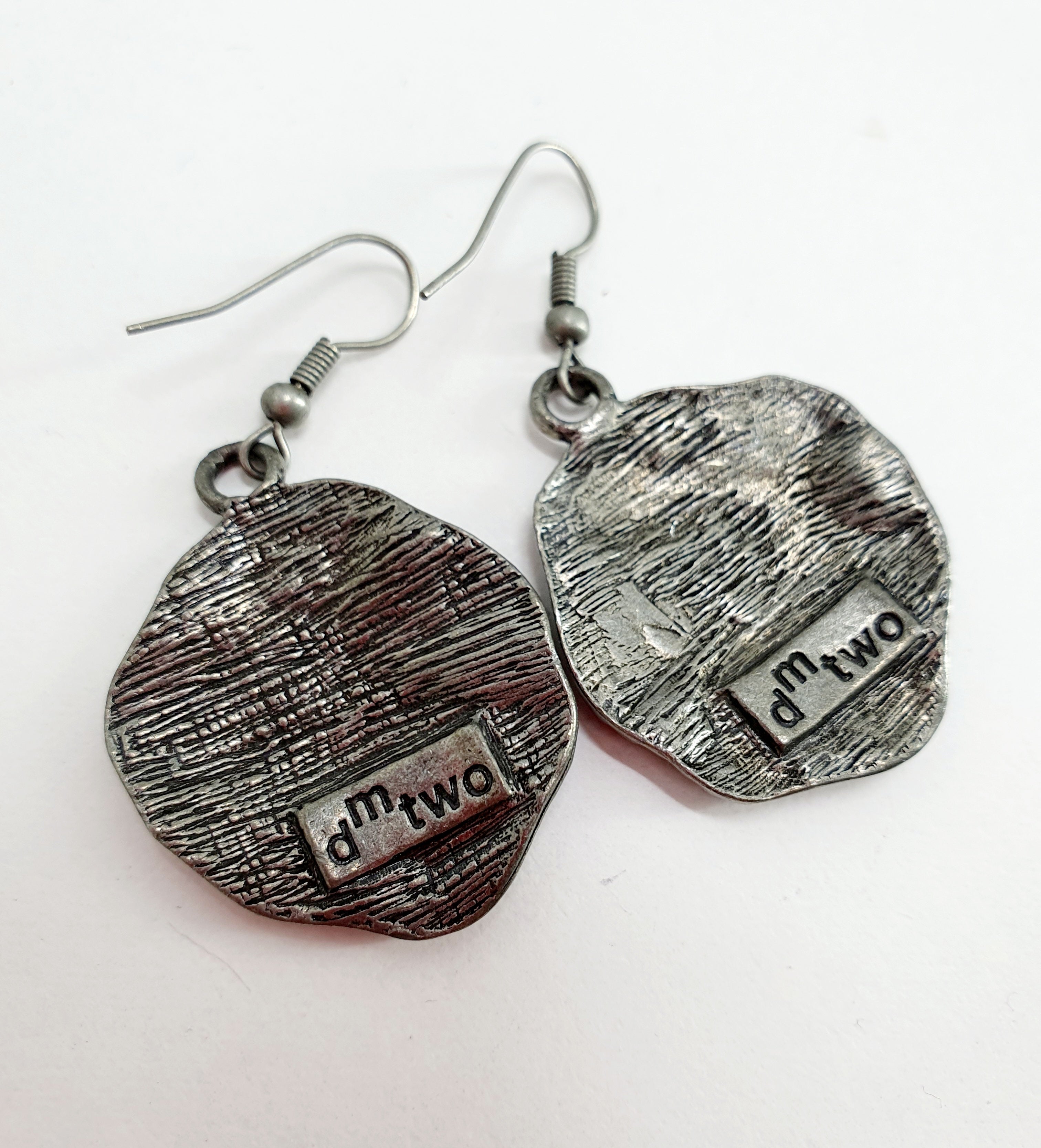 Dm two, dark hook earrings