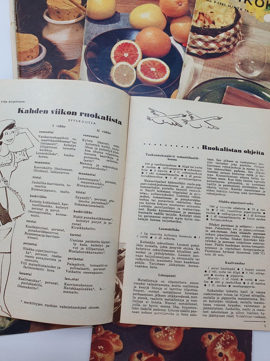 Home Cook magazines from 1961 | 7 issues