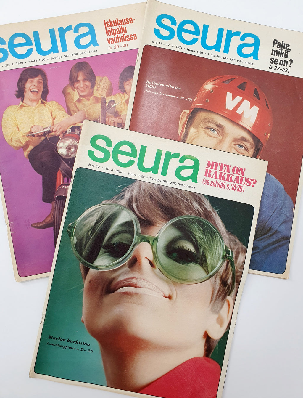 Seura-retrolehdet 1960-70-luvulta, keräilylehdet