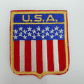 Fabric badge, flag-shaped USA theme