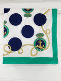 Merihenkinen vintagehuivi 80-90-luvulta | Koko 75x75cm