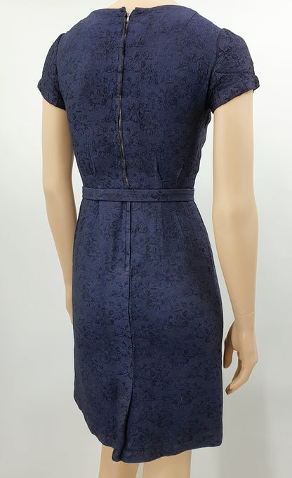 Dark blue sheath dress from the 50s-60s, size 32