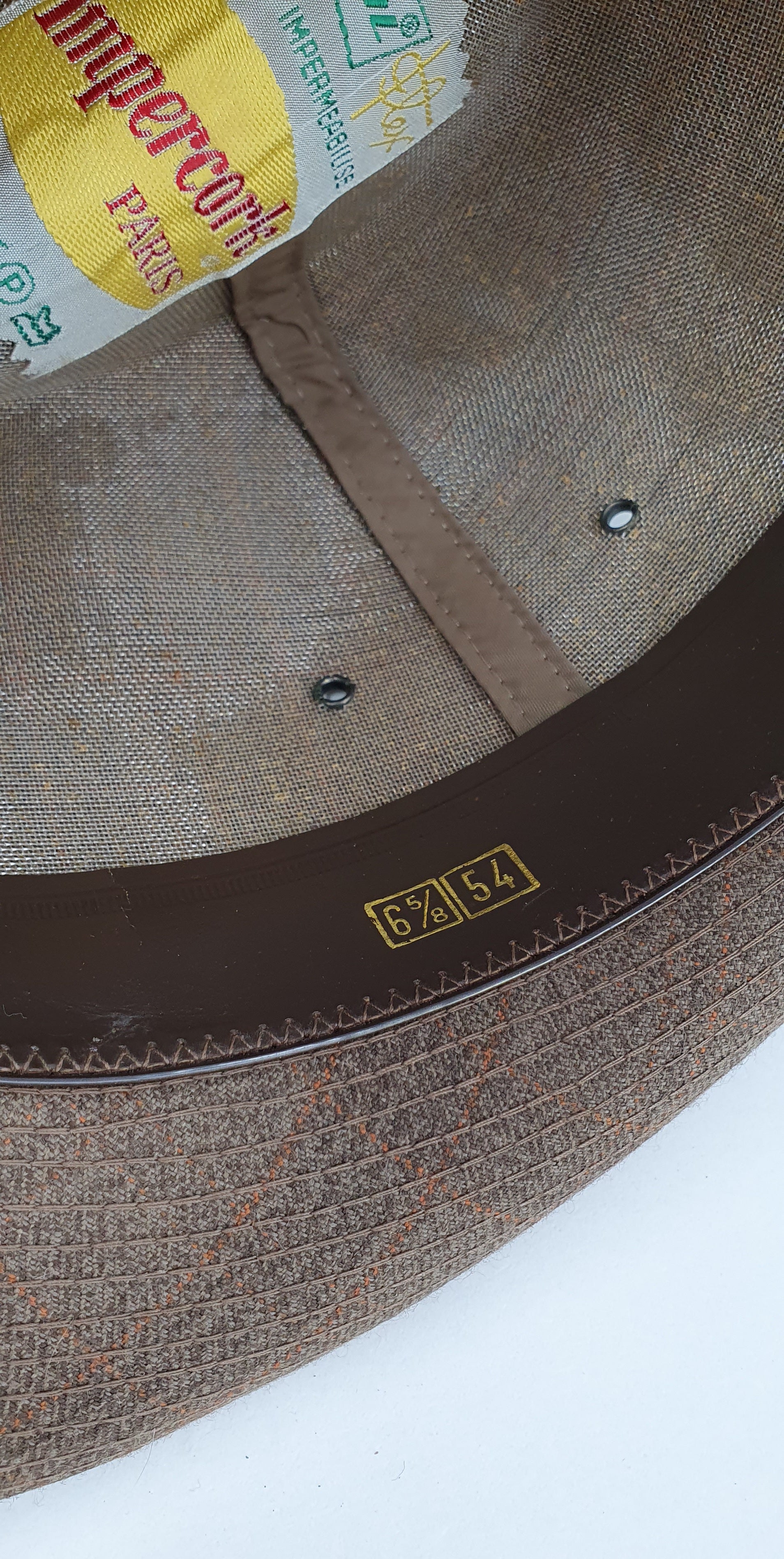 Impercork, men's Fedora hat from the 70s, size 54cm
