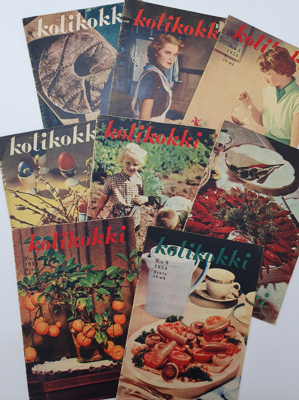 Kotikokki lehdet 50-luvulta, keräilylehdet