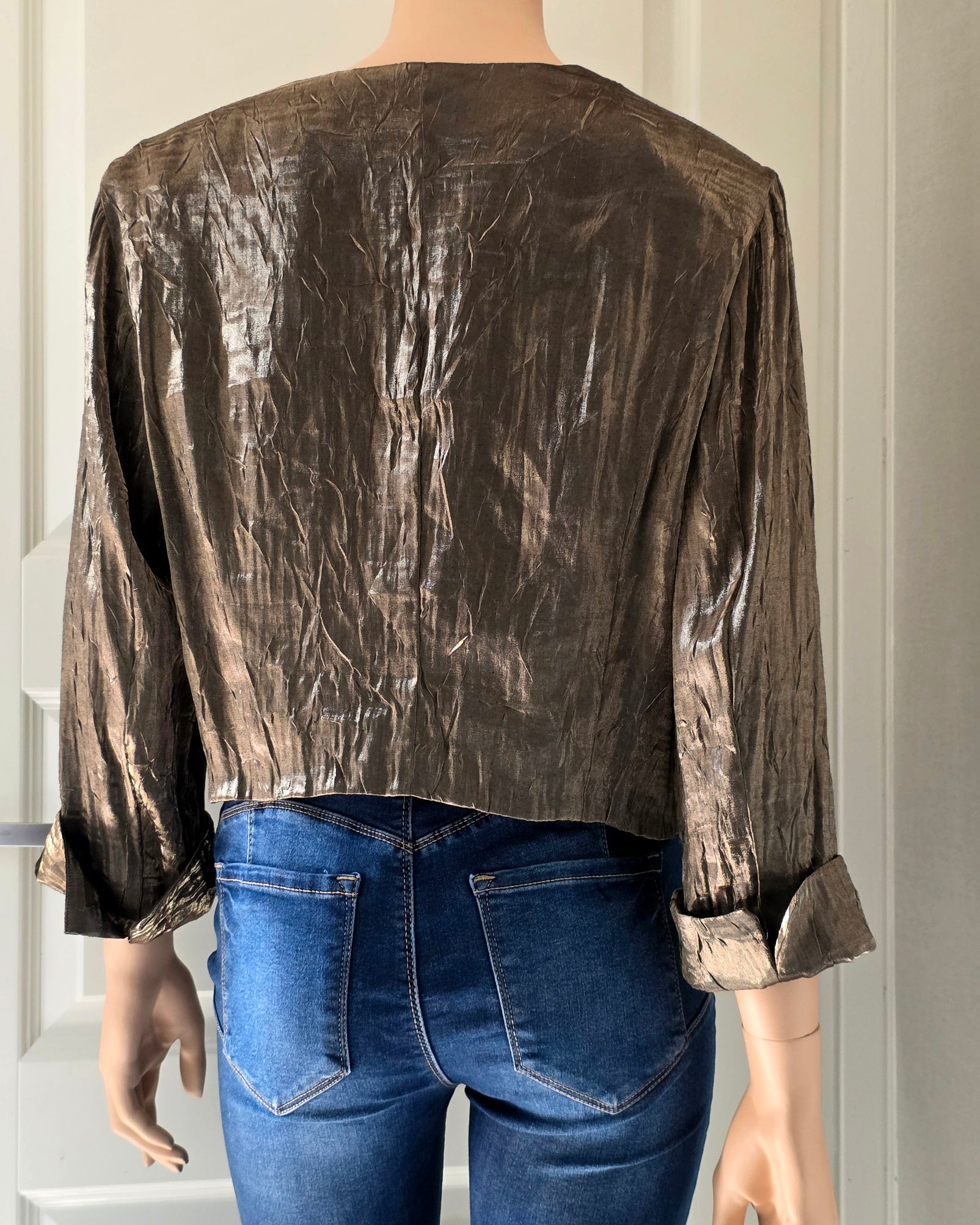 Tuomiss, metallic short jacket, size 38