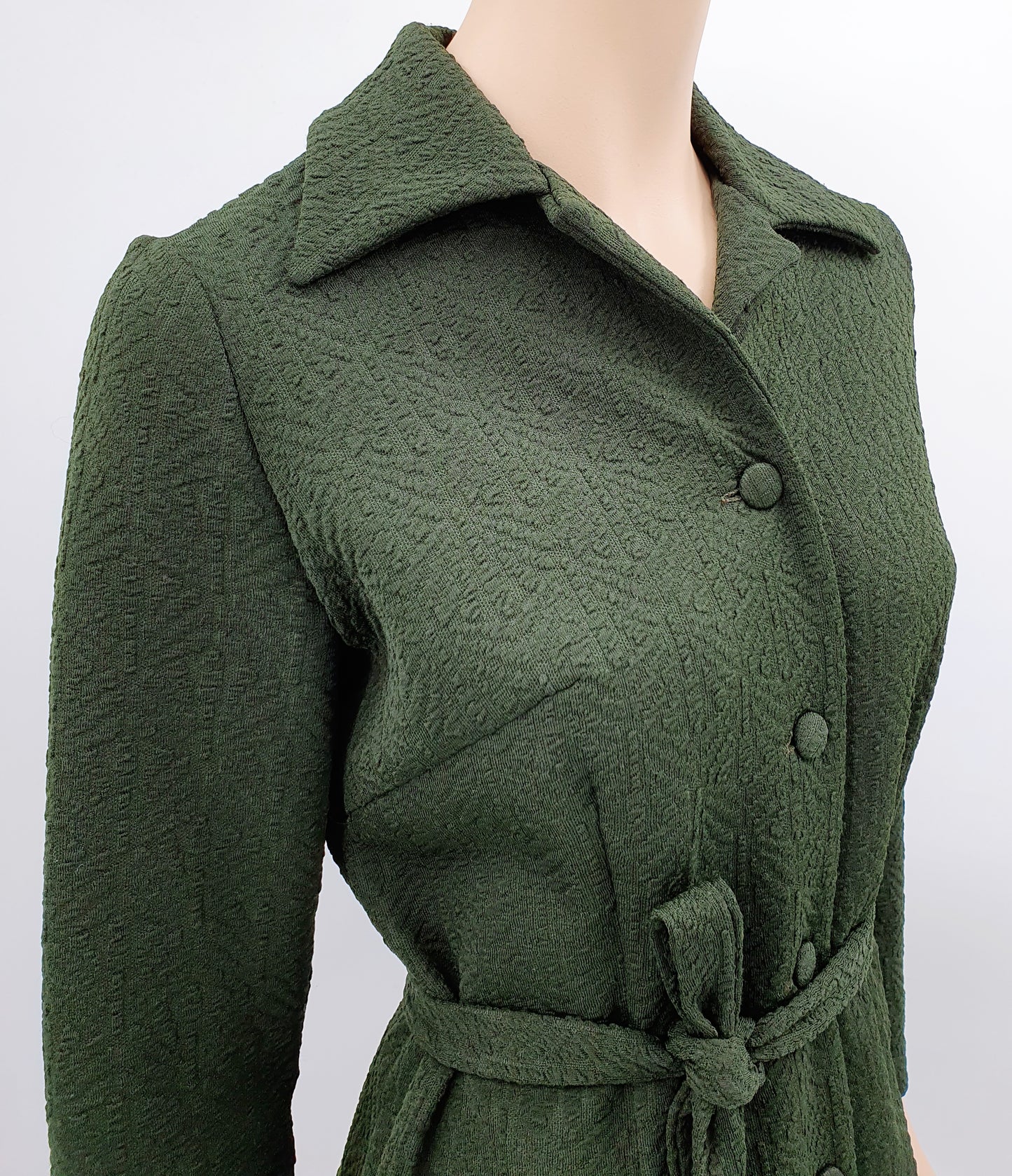 Kaarina, dark green dress from the 60s-70s, size 36-38