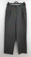 Terinit, men's checkered straight pants from the 80s-90s, waist 78cm