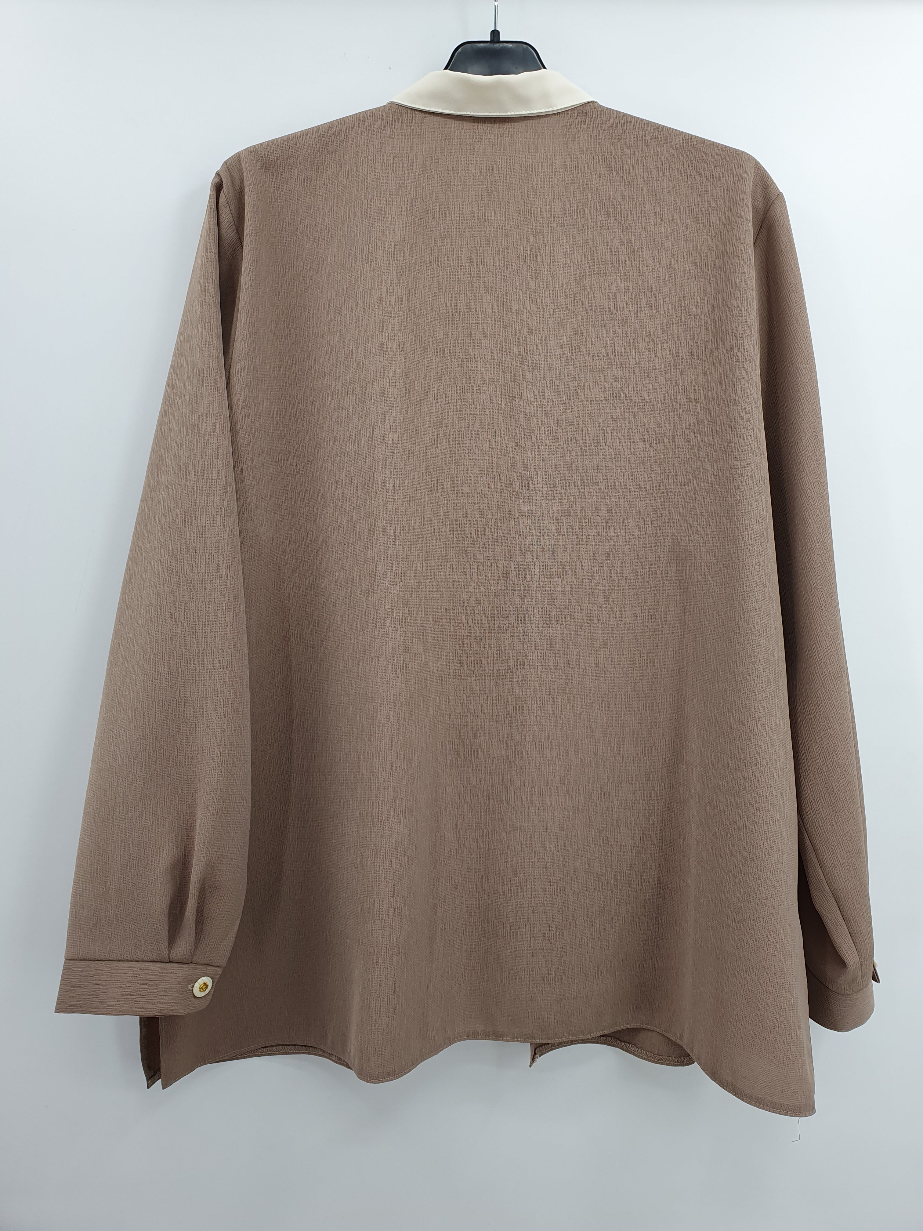 Beige women's jacket from the 90s, size 46