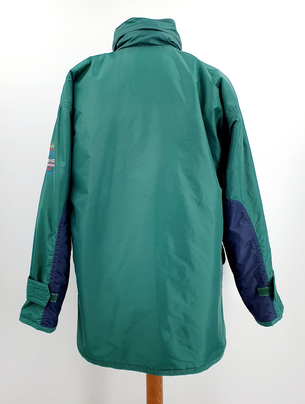 Luhta Story, men's green mid-season jacket from the 90s, size L