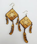 Earrings, burn pattern