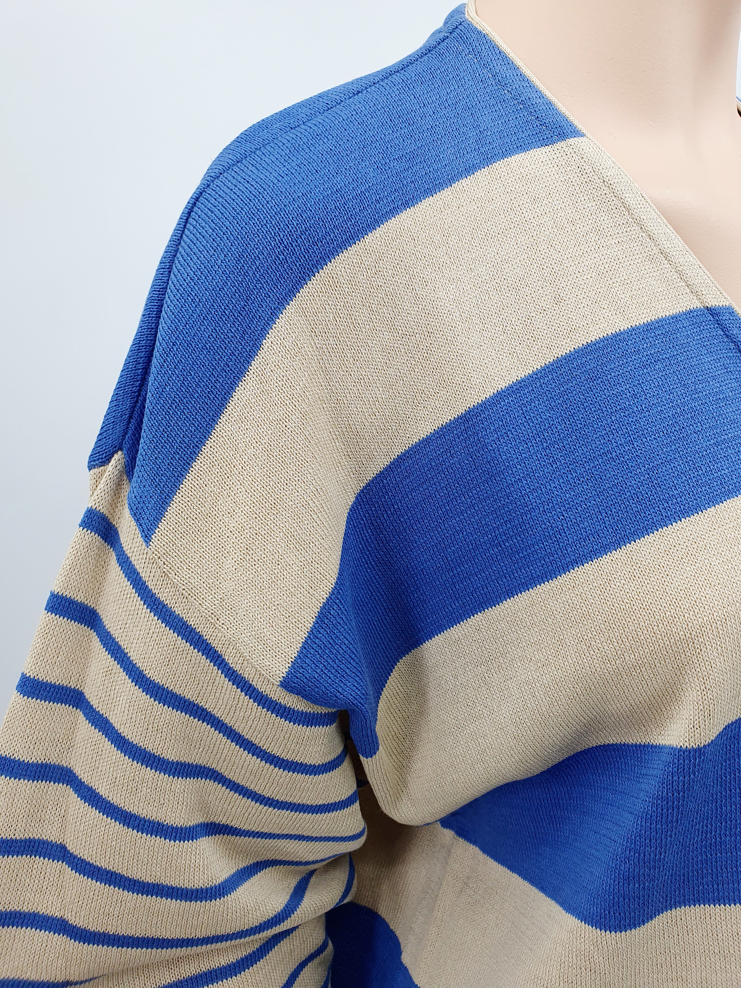 Marimekko, striped cardigan from the 80s, size 38-40 (M)
