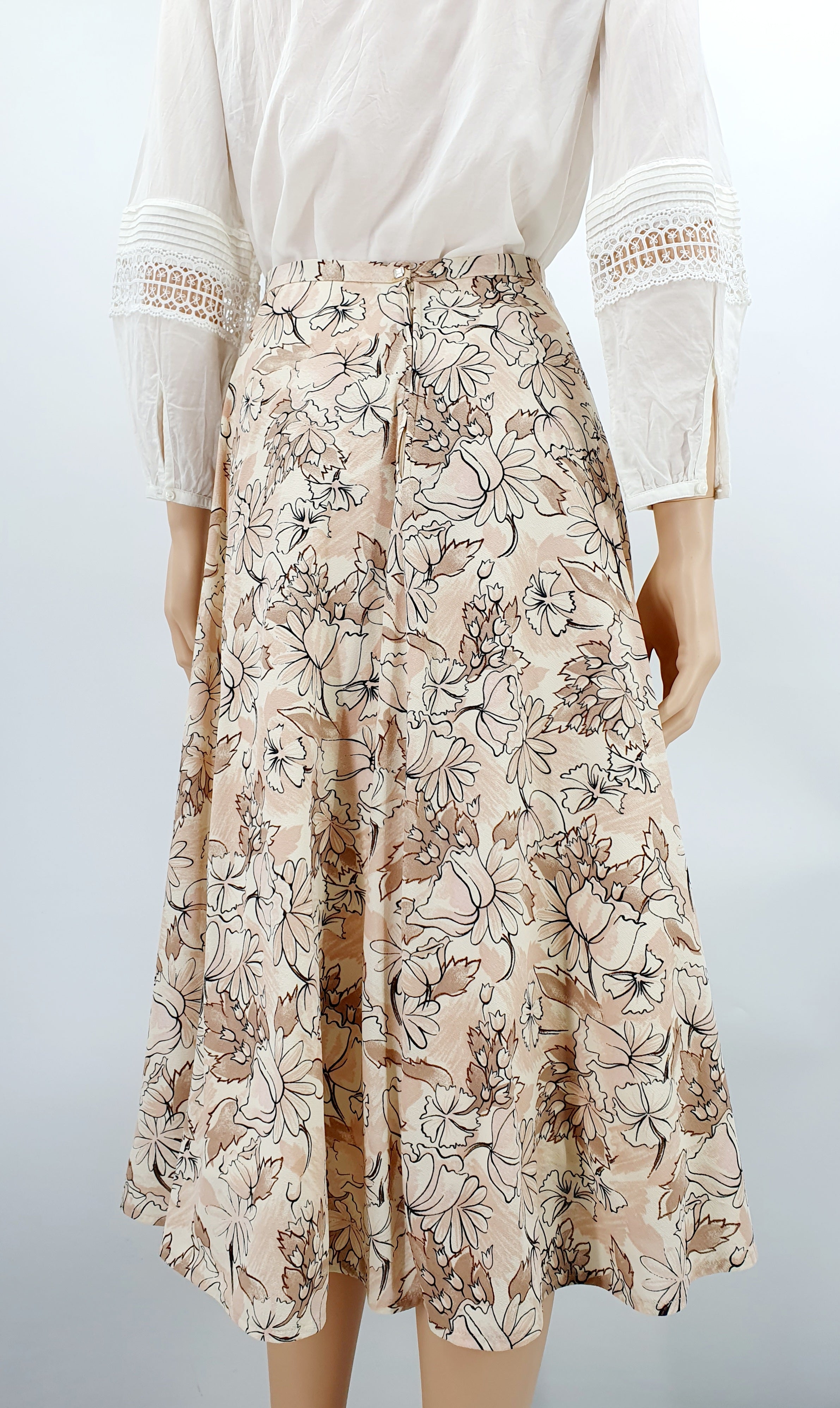 Finnwear, A-line skirt from the 70s-80s, waist 74cm, size 36
