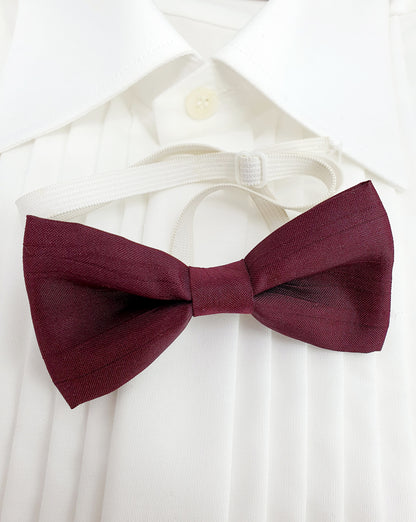 Small bow, color dark burgundy