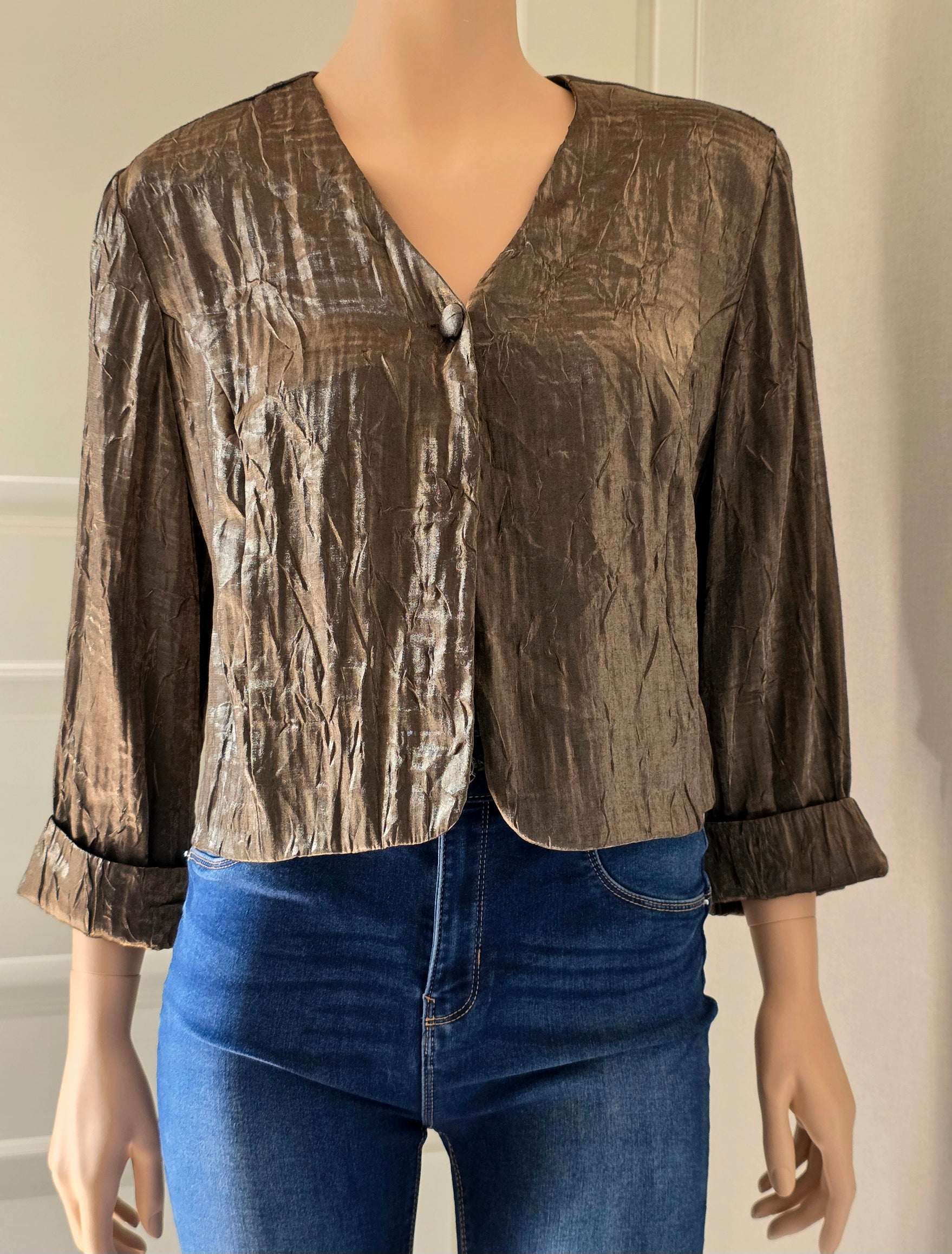 Tuomiss, metallic short jacket, size 38