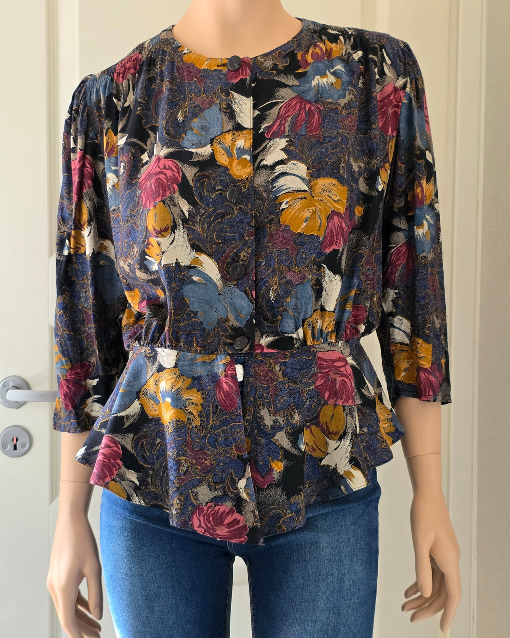 St.Michael, dark-colored jacket/shirt, 90s, size 38