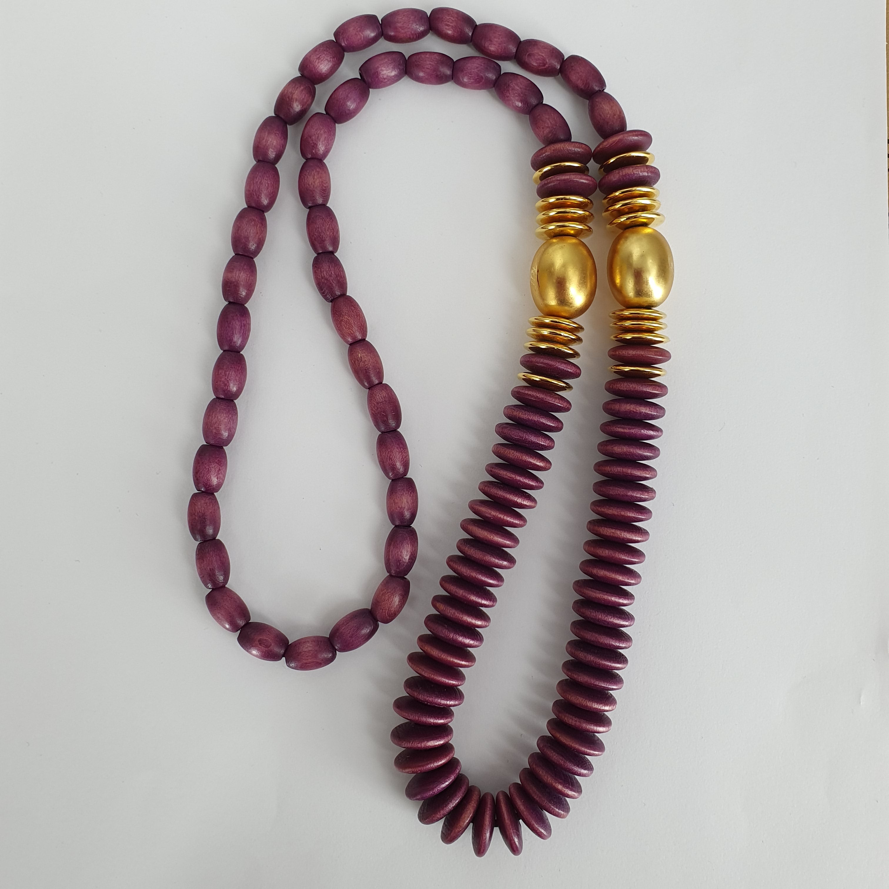 Aarikka, violet gold necklace from the 80s-90s, length 75cm