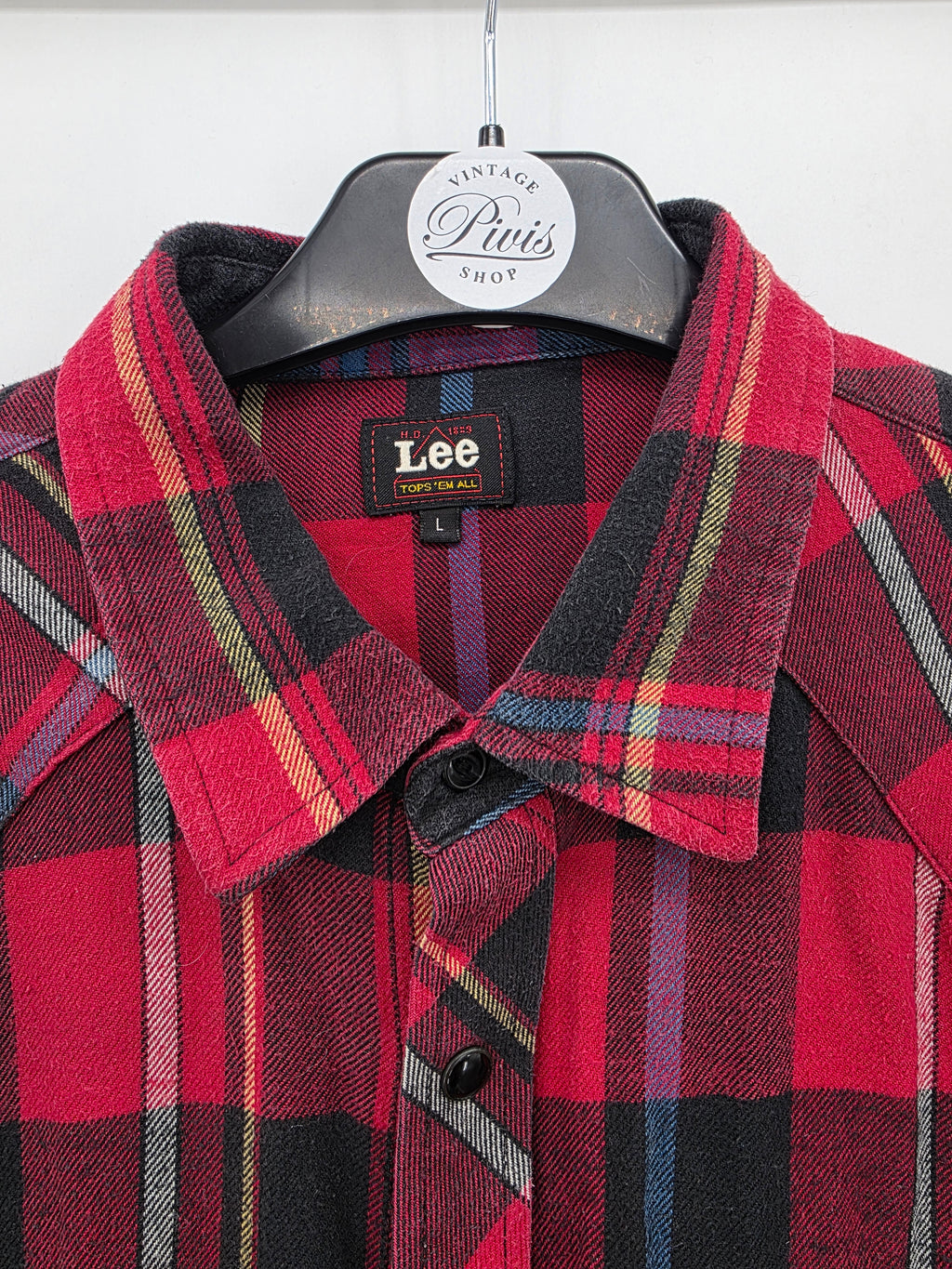 Lee, men's checkered flannel shirt, size M