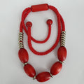 Aarikka, necklace from the 80s-90s, color red, max. length 80cm