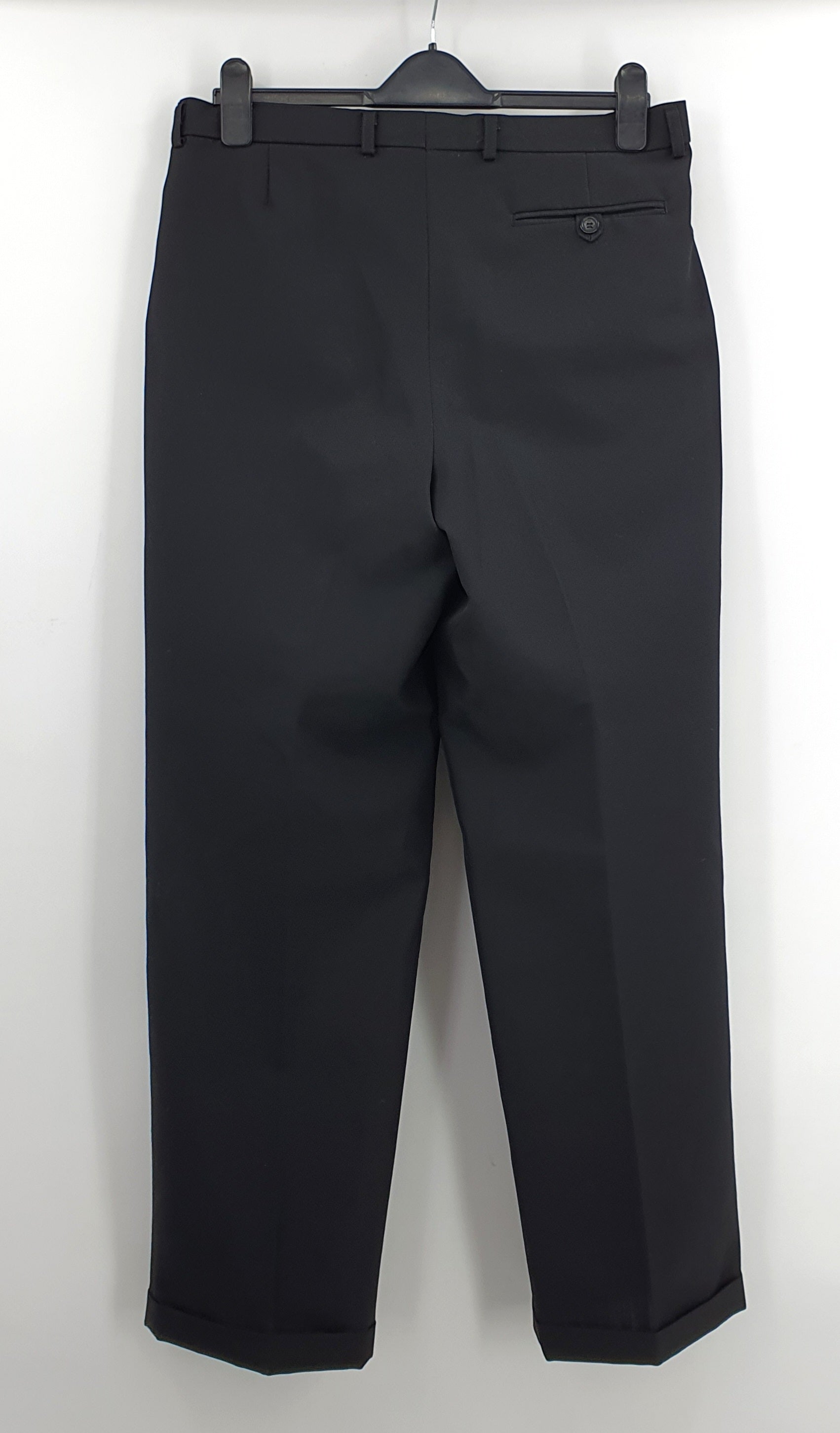 Turo, men's black straight pants from the 90s, waist 86cm
