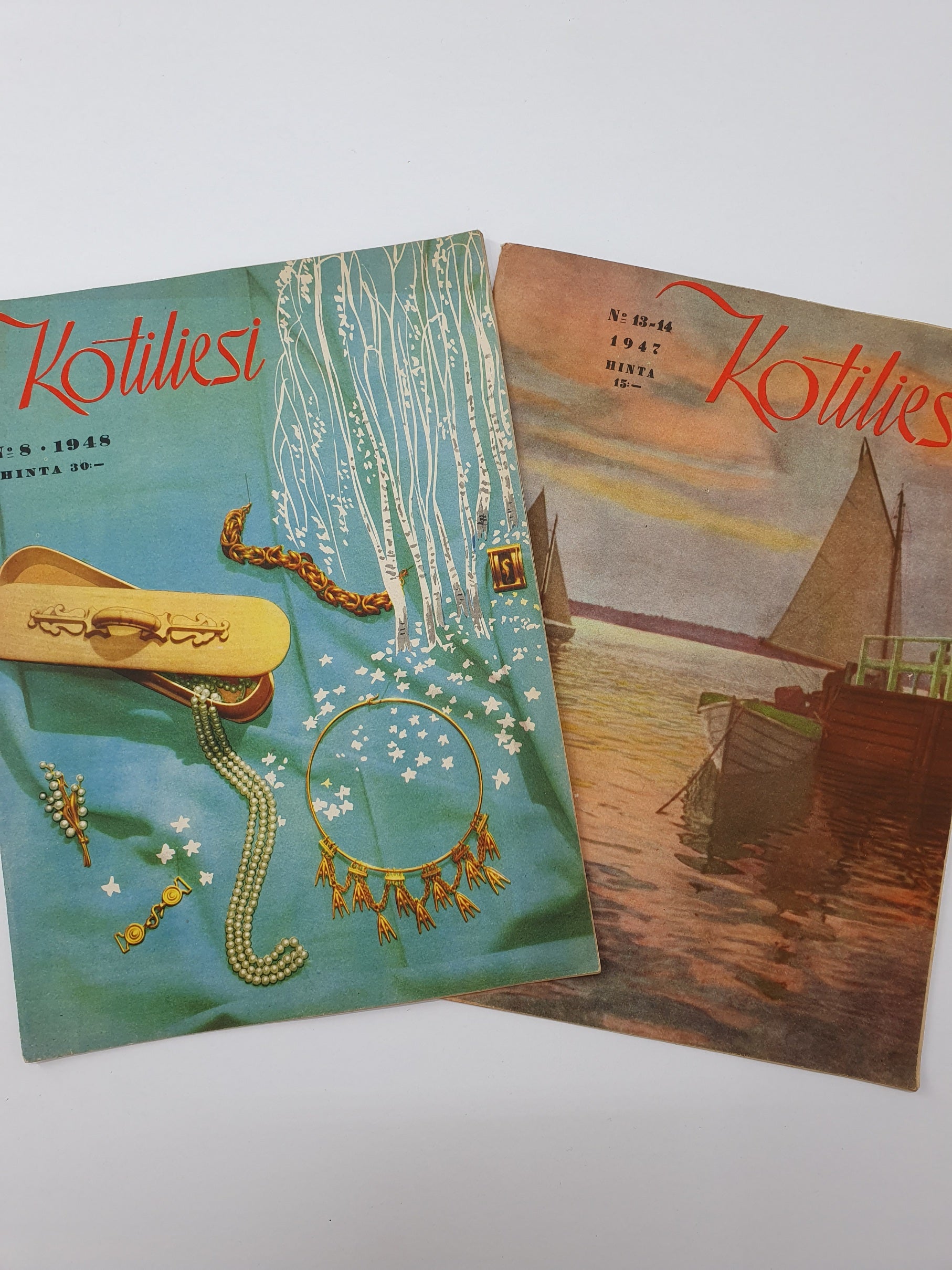 Kotiliesi-lehdet 1940-luvulta, vintage lehtiä