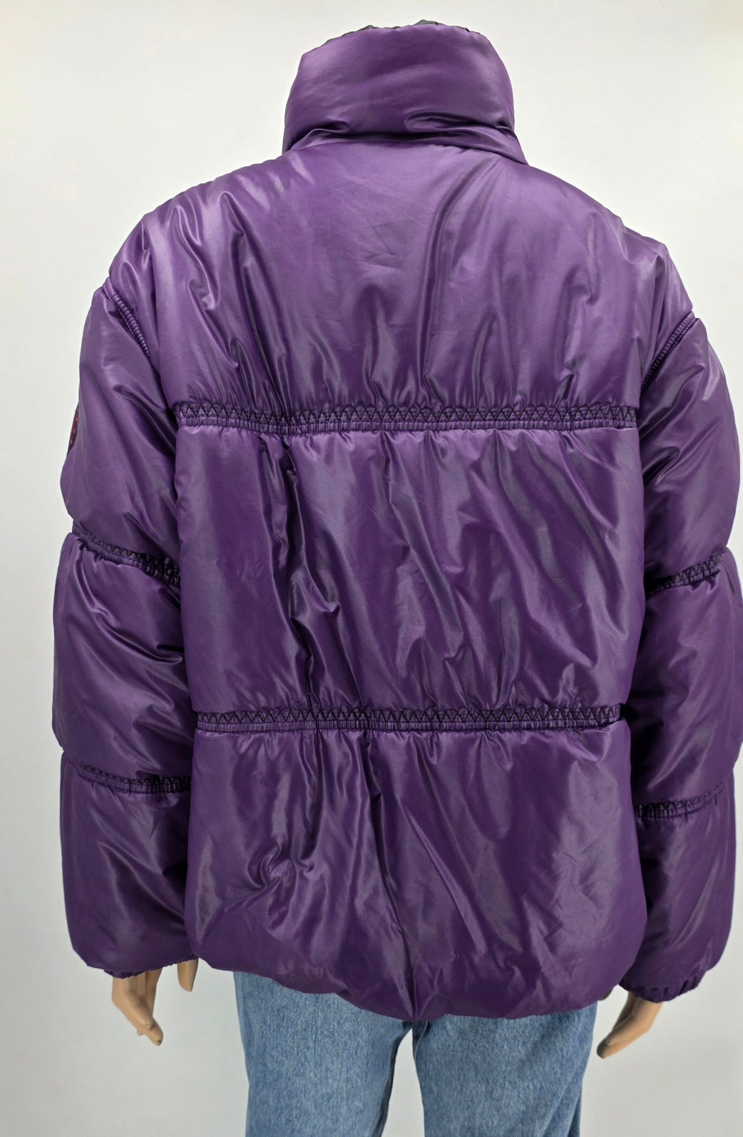Tiklas, purple padded jacket from the 90s, size 42
