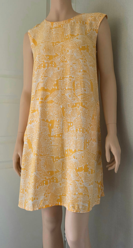Globe Hope, yellow summer dress from the 2000s, size 38/40(M)