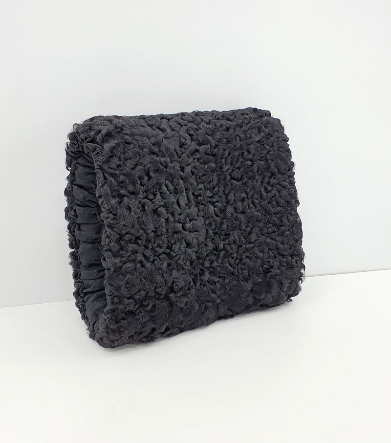 Musta krimiturkismuhvi kädenlämmitin 1930-luku