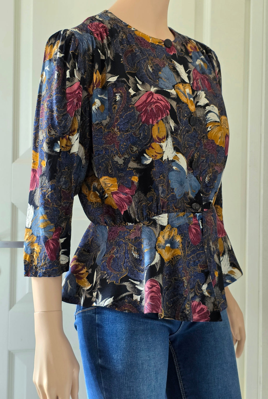 St.Michael, dark-colored jacket/shirt, 90s, size 38