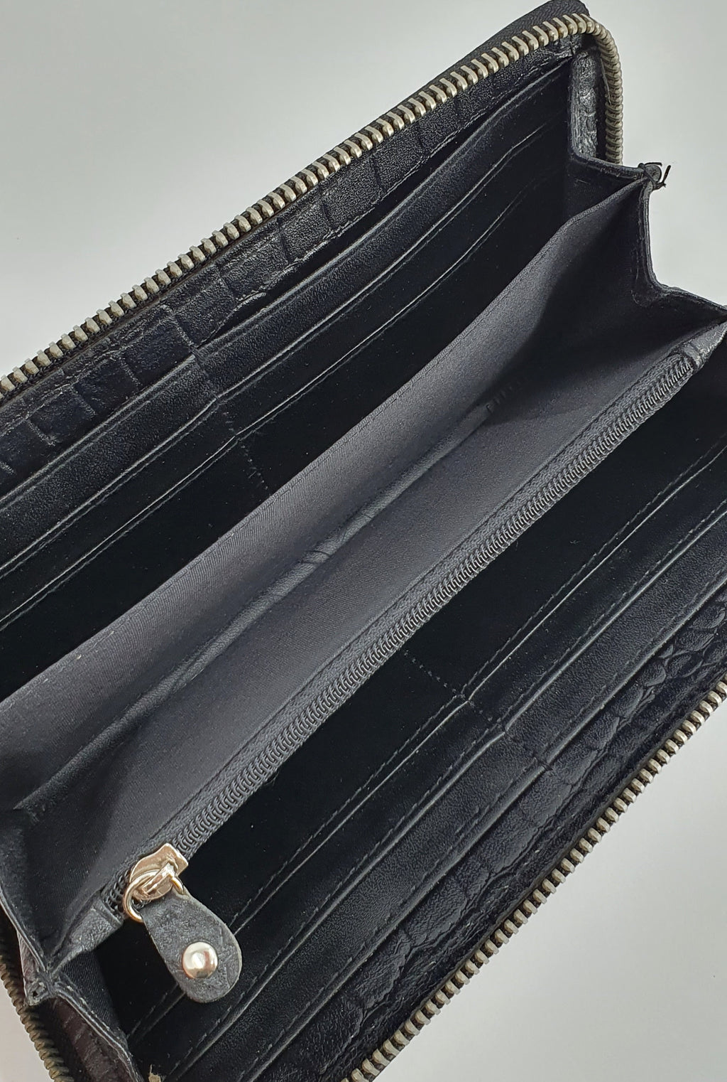 Black leather wallet from the 90s