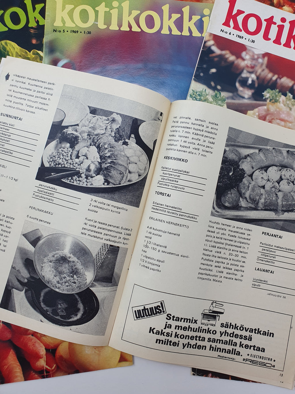 Kotikokki magazines from 1969 | 9 issues