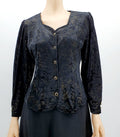 Horoskop, 80s-90s velvet jacket for a party, size 38/40