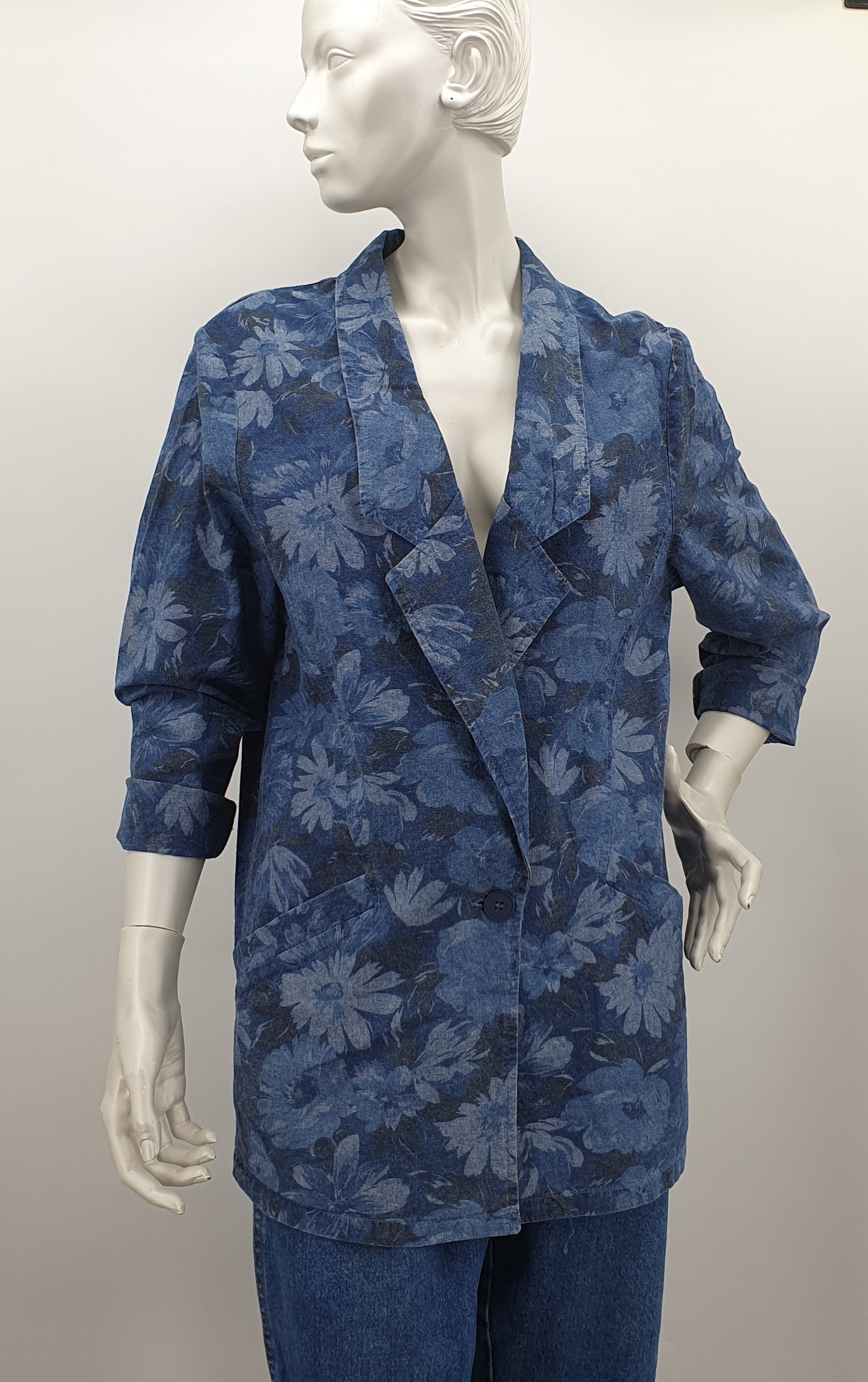 Weekend, denim blue blazer from the 80s-90s, size 38-40