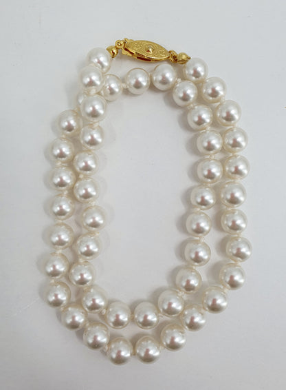 Light pearl necklace, length 43cm