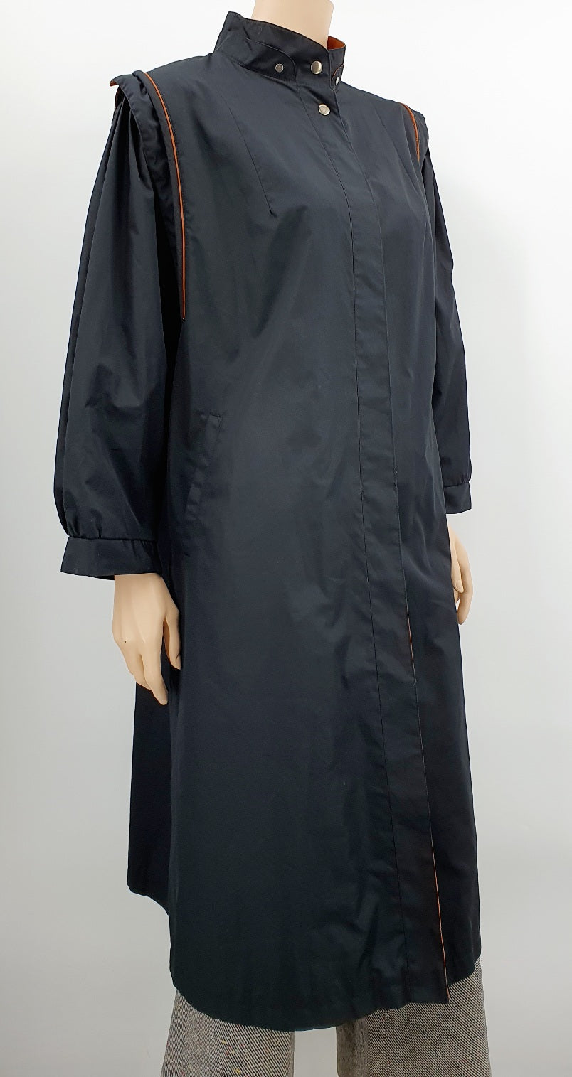 Women's A-line trench coat from the 70s-80s, size 36-42