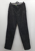 St.Jacques, black unisex corduroy trousers from the 80s, belts approx. 80cm