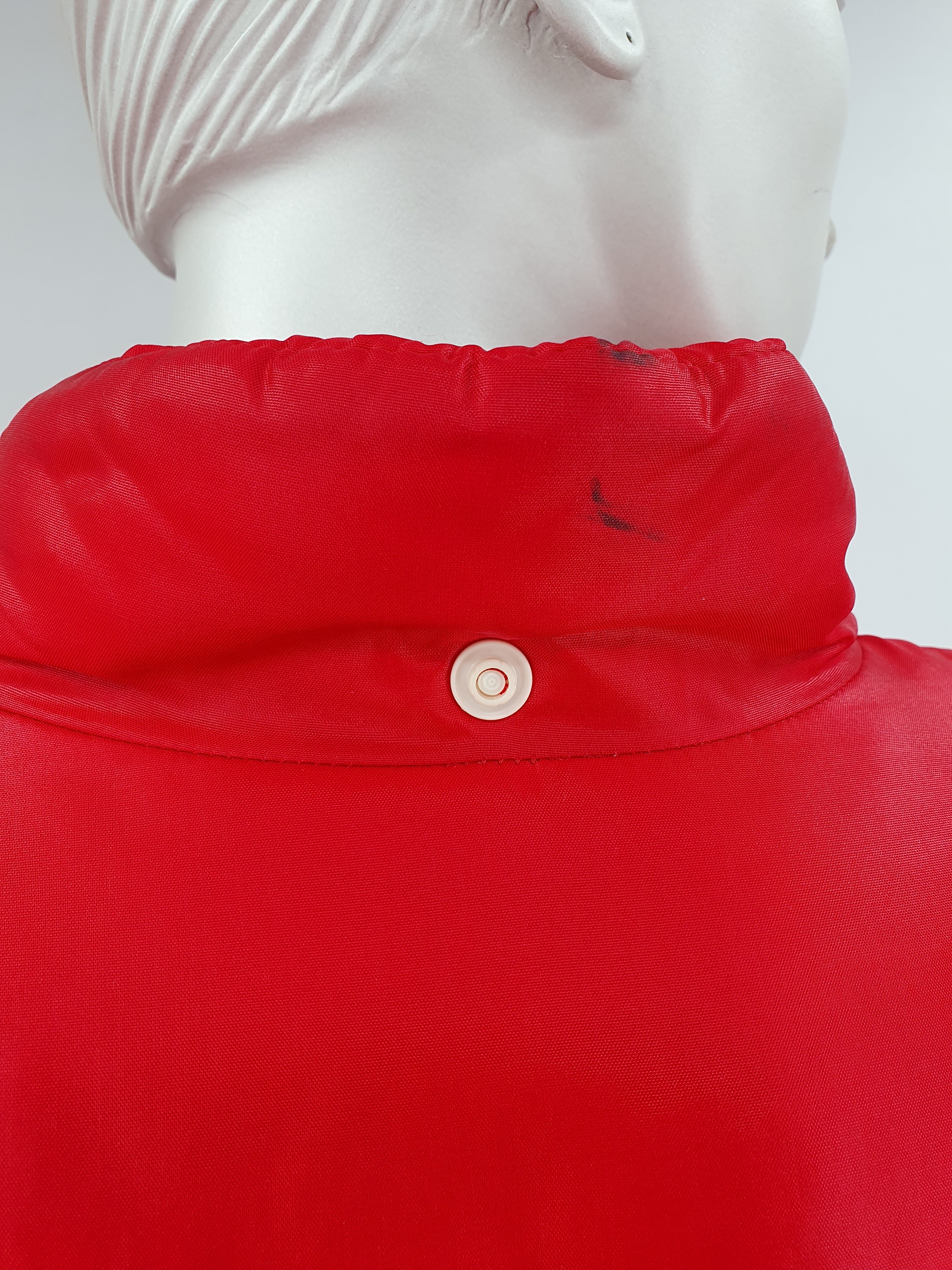 Finn-Lassie, red padded jacket from the 80s, size 36-38