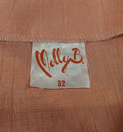 MollyB, vaaleanpunainen juhlamekko 80-luvulta, koko 34(36)
