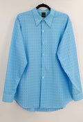 Tiklas, men's blue shirt from the 70s, size L