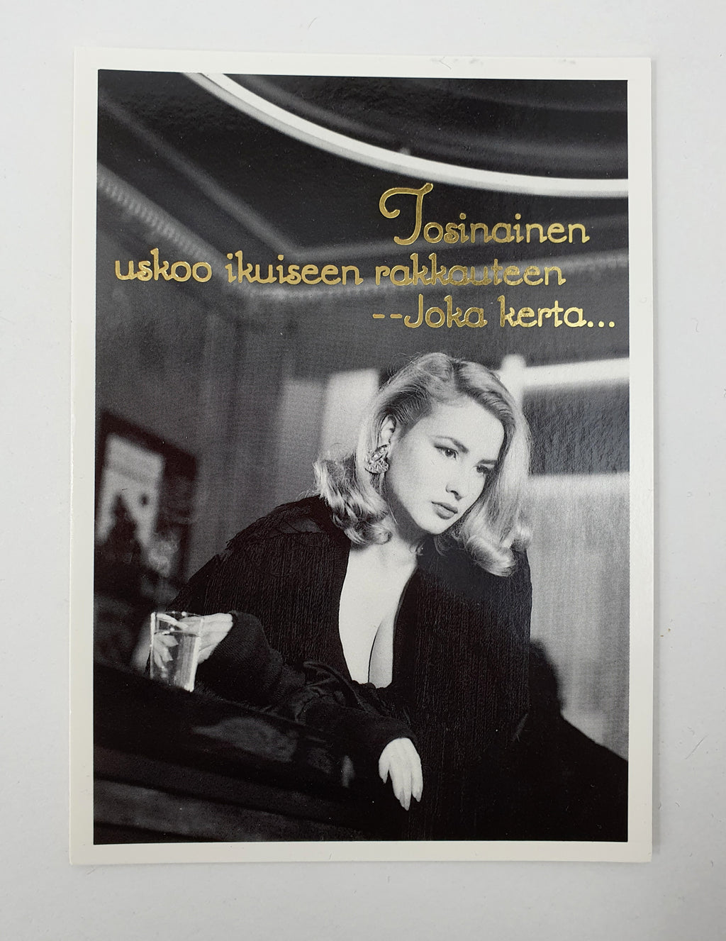 Tosinainen- kortit 90-luvulta, neljä erilaista