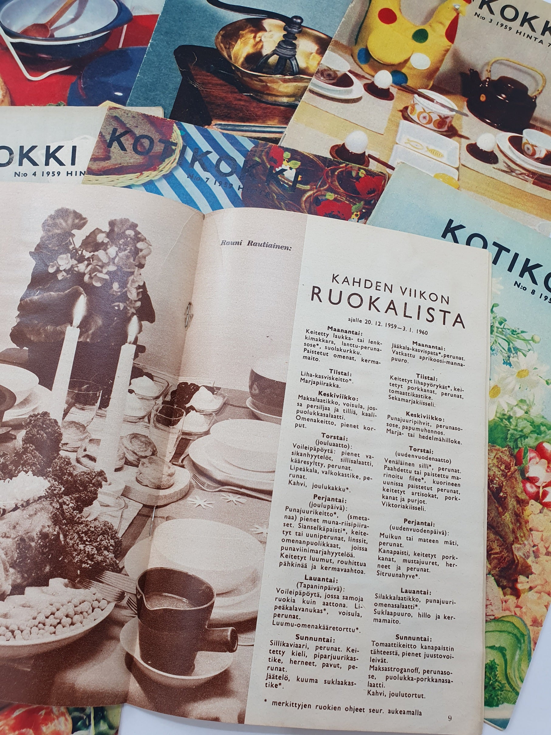 Kotikokki magazines from 1959 | 8 issues