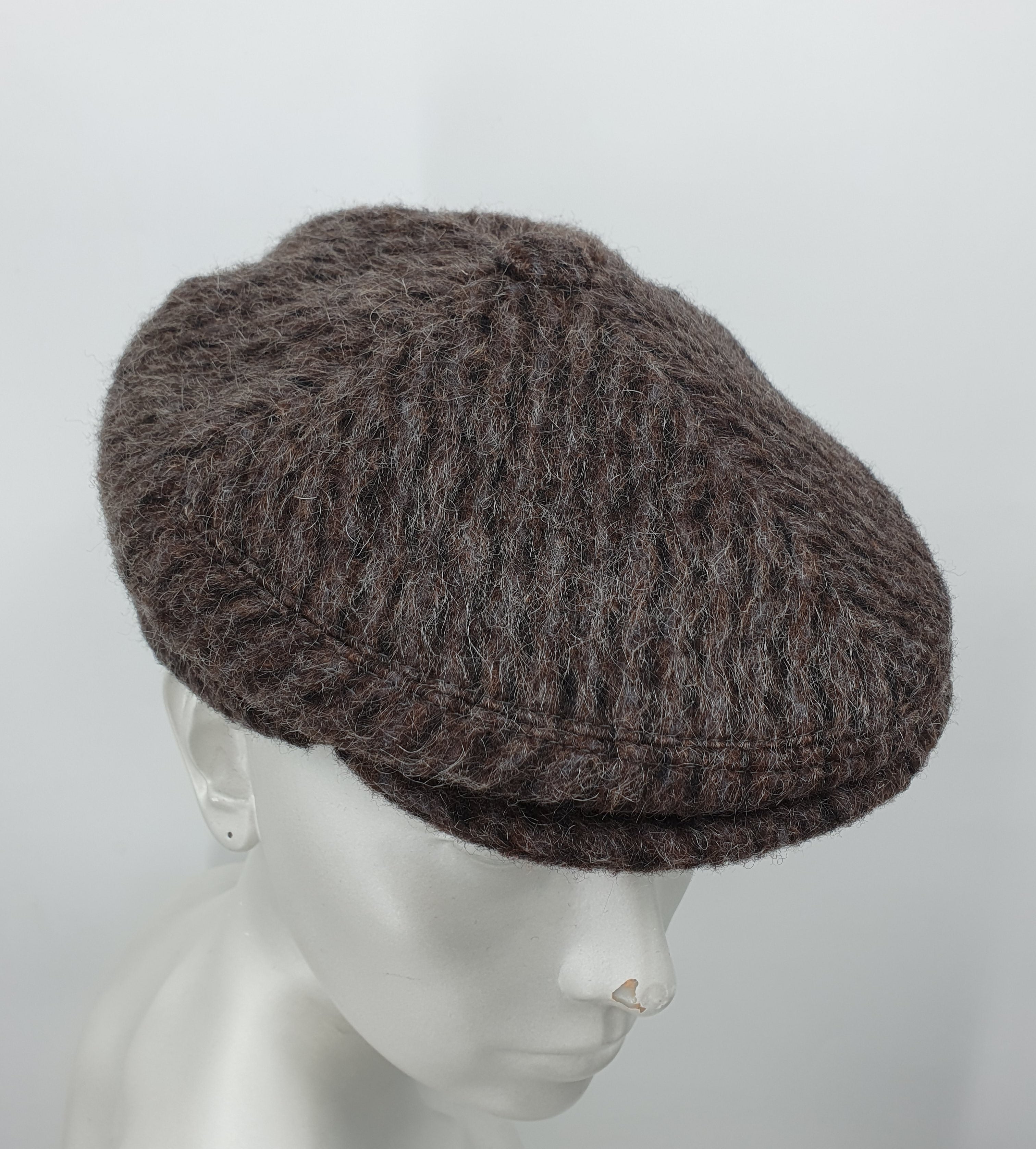 Salon, men's wool flat cap from the 90s, size 59cm