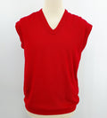 Harlon, men's red cotton vest from the 80s, size M