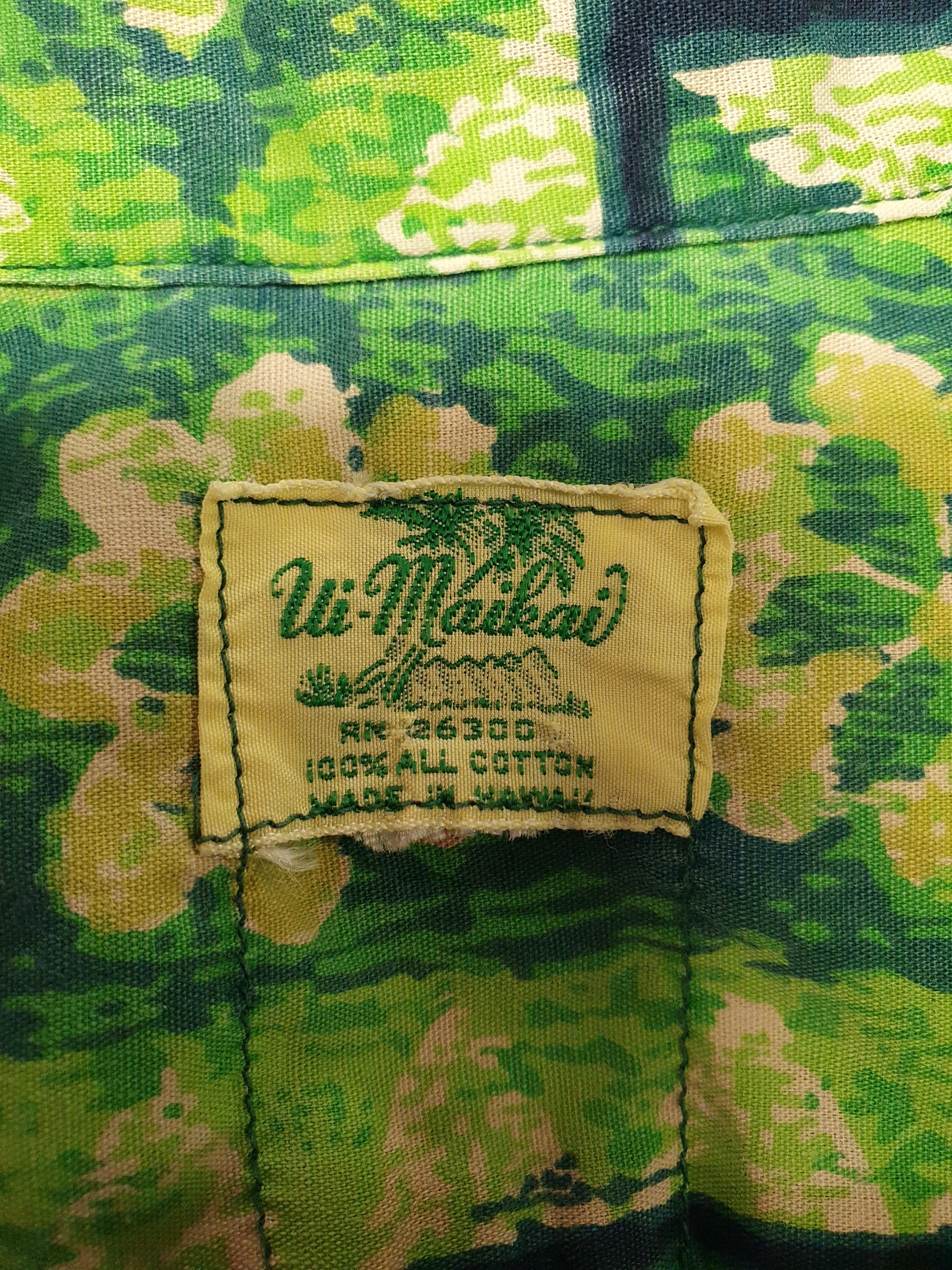 Ui-Maikai, aito vintage Hawaiipaita 1960-luvulta | Koko S-M