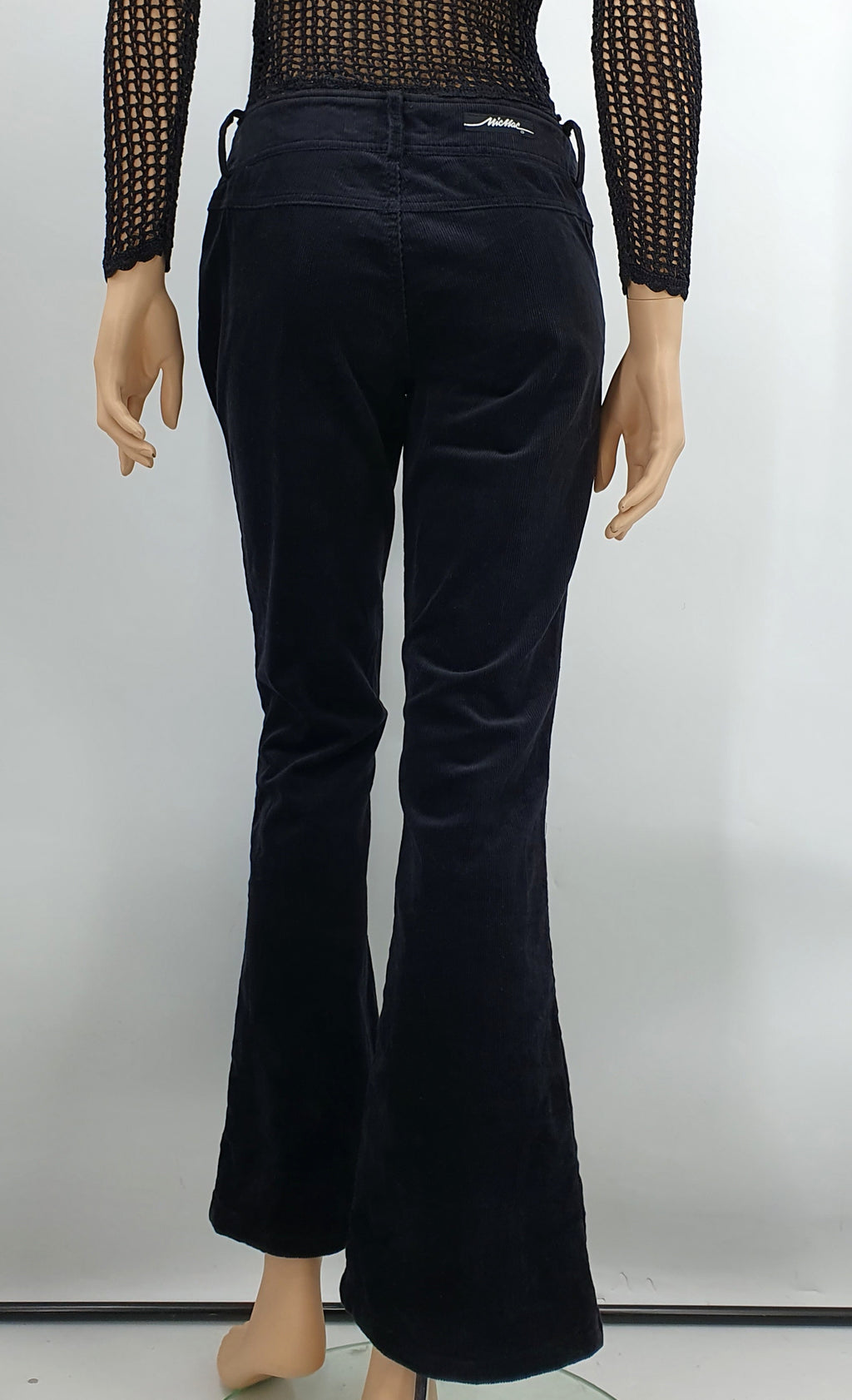 US MicMac, low-waisted Y2K flared trousers, size 36-38