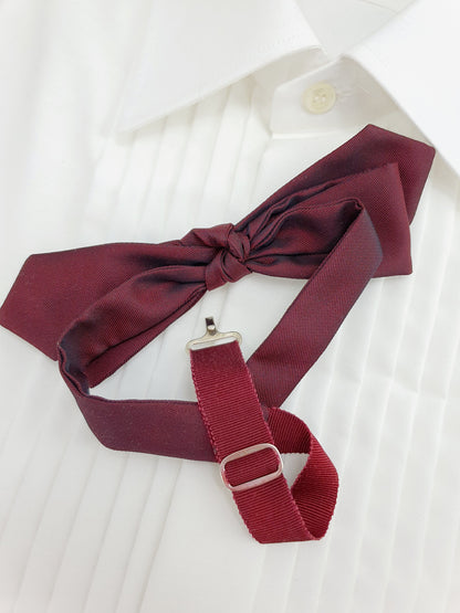 Men's bow tie, dark burgundy