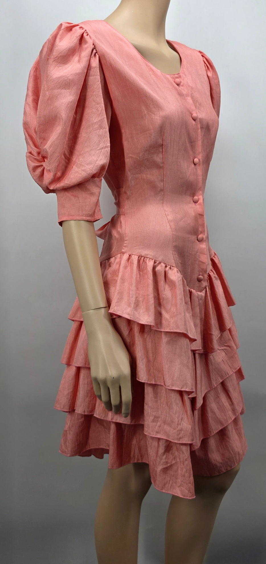 MollyB, pink party dress from the 80s, size 34(36)