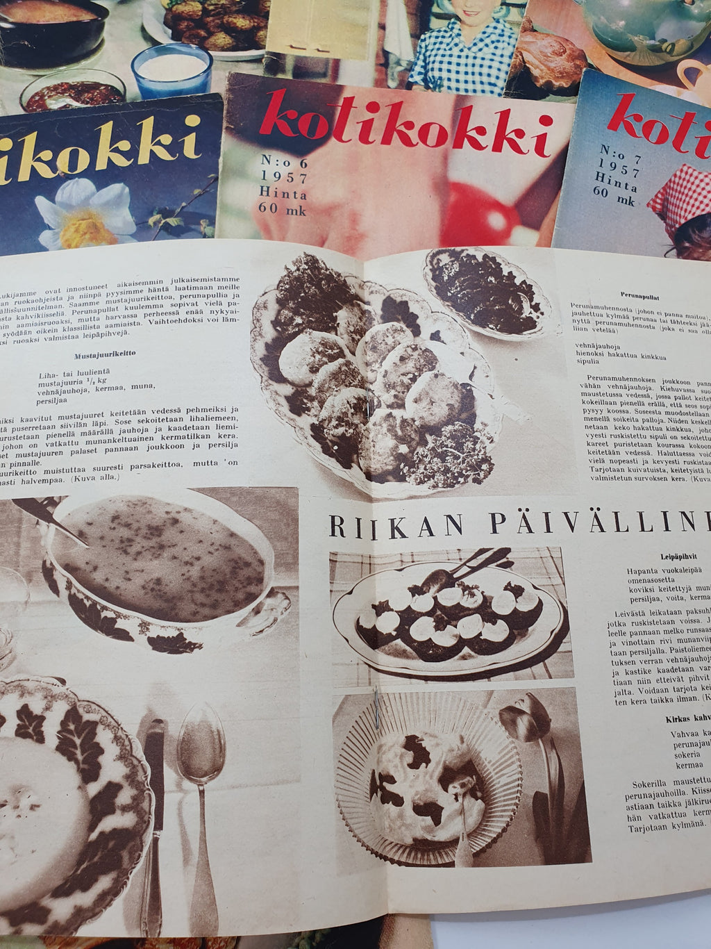 Kotikokki magazines from 1957 | 8 issues